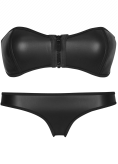 Luxury Zip Top Diving Suit Neoprene Bikini Set 