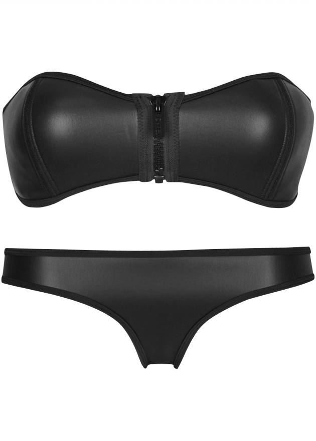 Luxury Zip Top Diving Suit Neoprene Bikini Set 